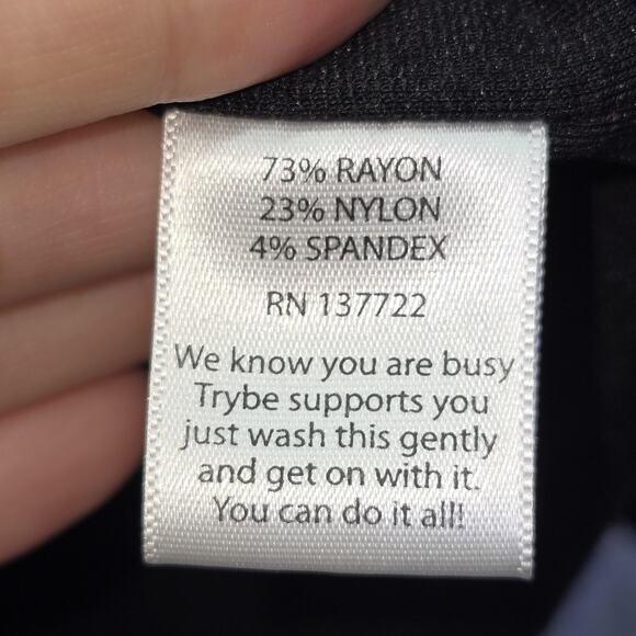 Trybe Jacket Womens Medium Black Asymmetrical Zip Long Sleeve Athleisure Workout - Picture 4 of 9